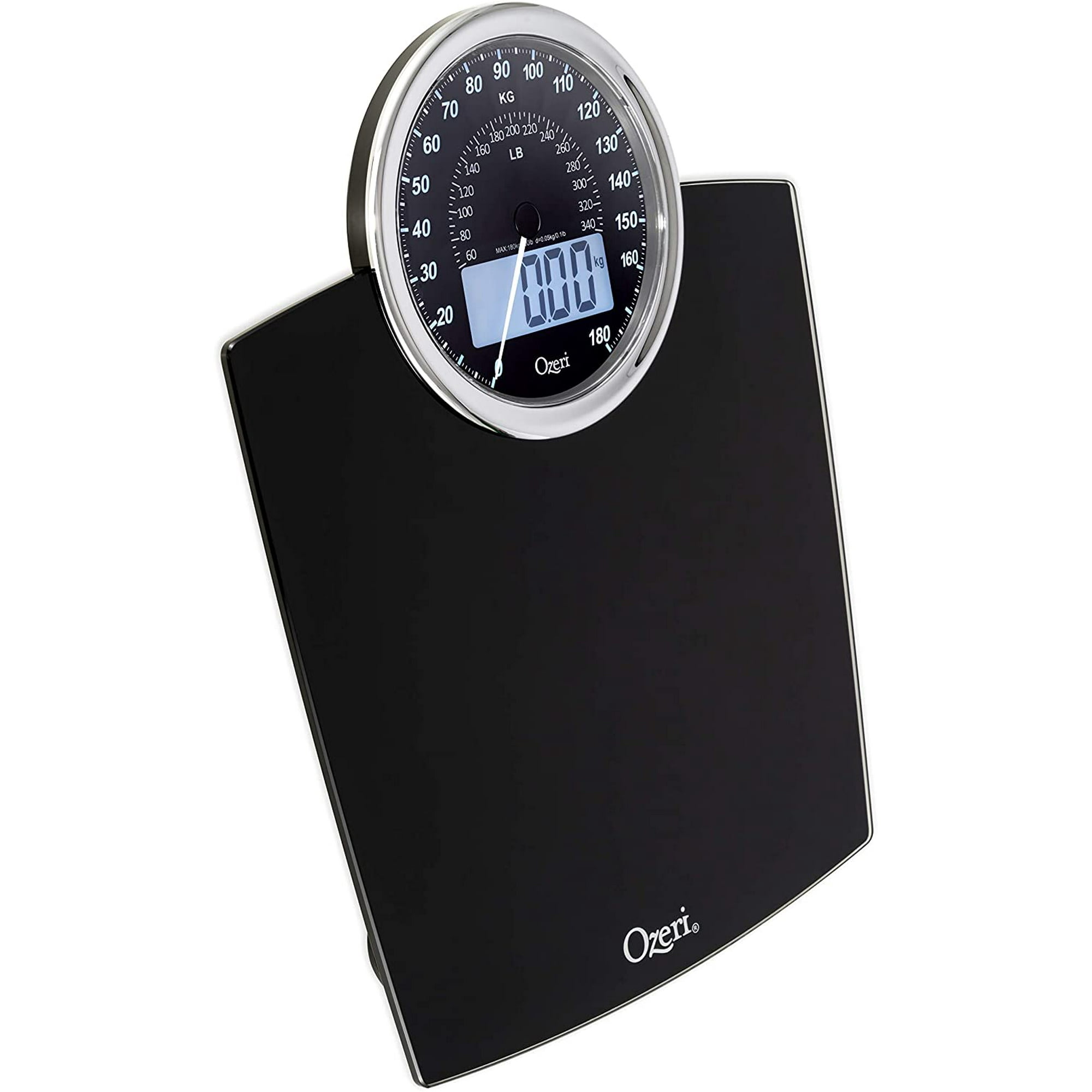 Bathroom Scale with Electro-Mechanical Weight Dial and 50 gram Sensor Technology 180 kg Ozeri Rev 400 lbs 0.1 lbs / 0.05 kg Bathroom Scale with Electro-Mechanical Weight Dial and 50 gram Sensor Technology 180 kg Ozeri Rev 400 lbs 0.1 lbs / 0.05 kg